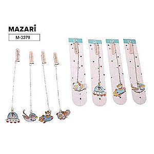 Metal bookmark, assorted 4 designs