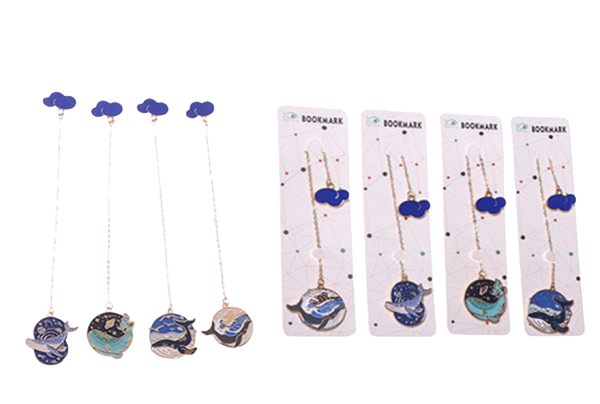 Metal Bookmark, Assorted 4 Designs