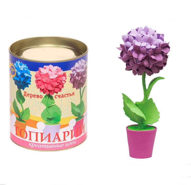 Craft Set Topiary Hydrangea Purple Made of FOM EVA Material