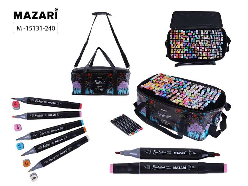 FANTASIA Double-Sided Sketch Marker Set, 240 Colors