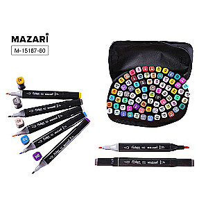 FANTASIA NOVA Double-Sided Sketch Marker Set, 80 colors