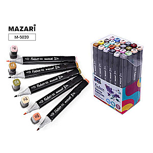Set of double-sided sketch markers FANTASIA, 24 colors