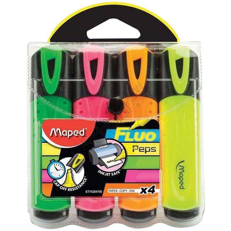Text Marker MAPED FLUO 4 colors