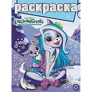Coloring with Glitter. Enchantimals
