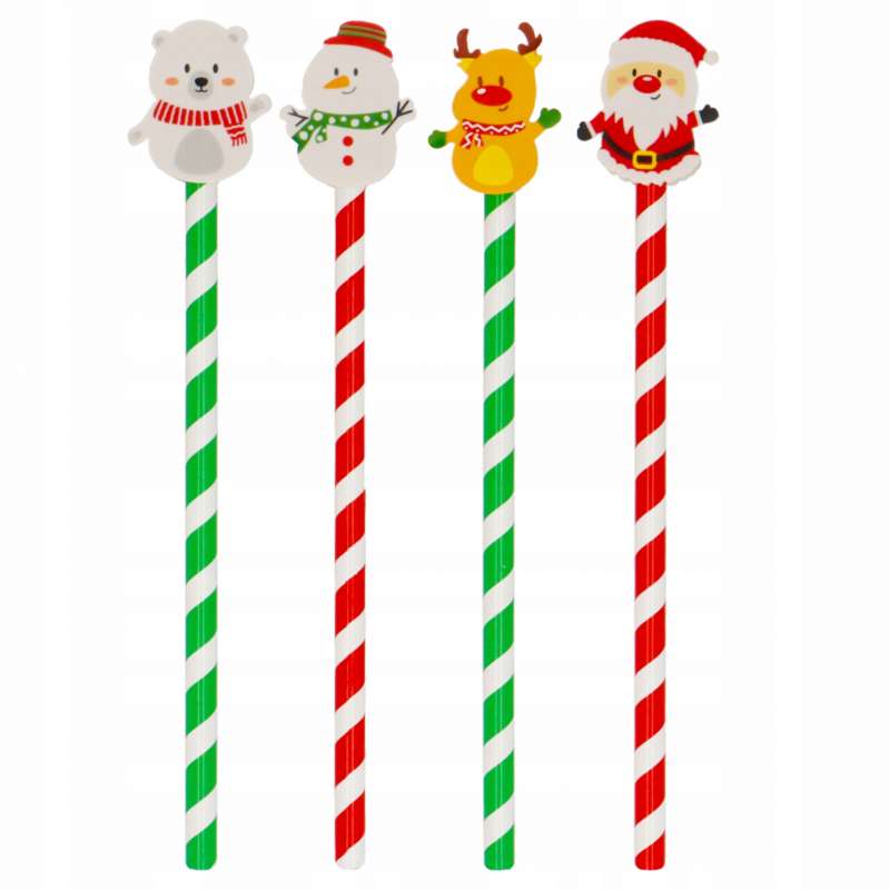 Christmas Pencil Mix, with eraser