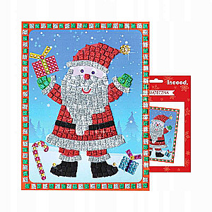 Christmas Craft Set Mosaic Santa Claus