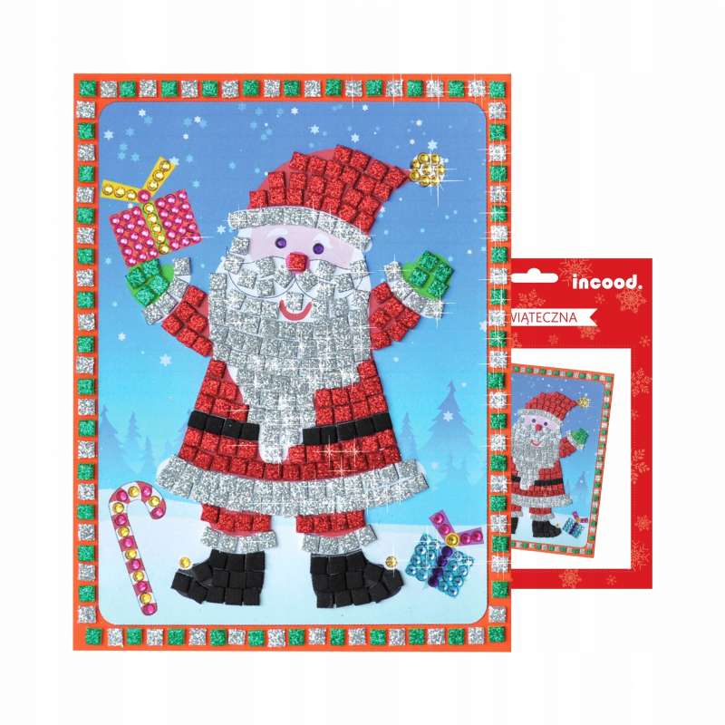 Christmas Craft Set Mosaic Santa Claus