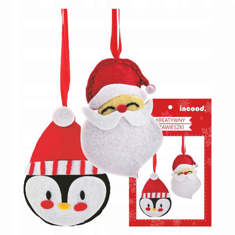 Christmas Creative Set 2 pcs. Penguin/Santa Claus