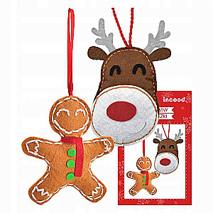 Christmas Craft Set 2 pcs. Gingerbread / Deer