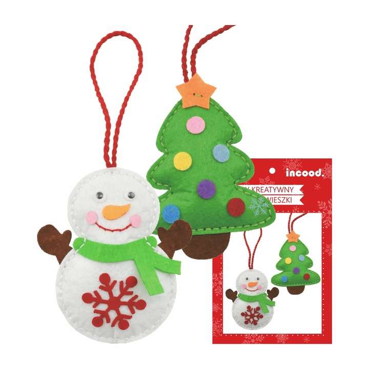 Christmas Creative Set 2 pcs. Snowman/Tree