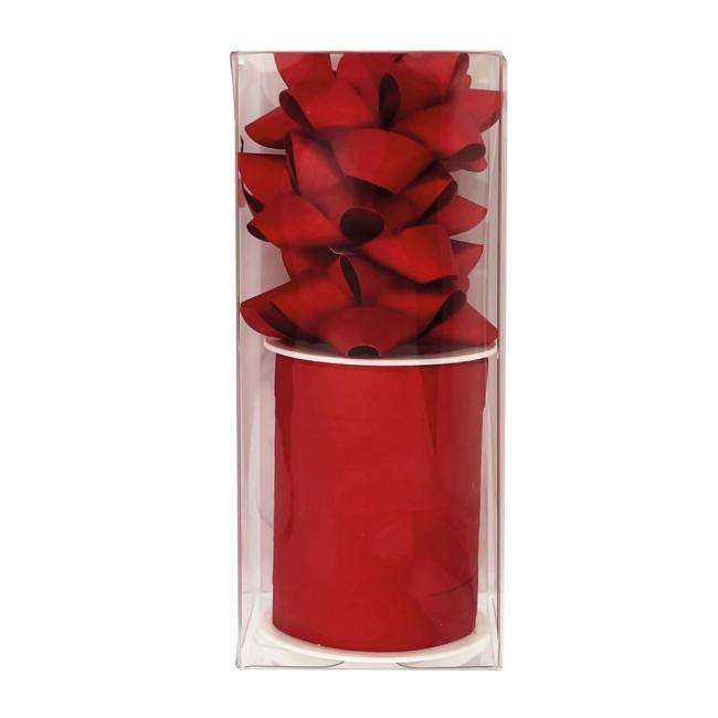Christmas wrapping set 1cmx10m and 3 red bows