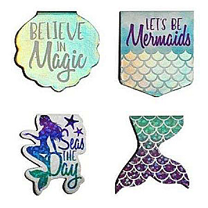 Magnetic bookmark Mermaid 4 pcs