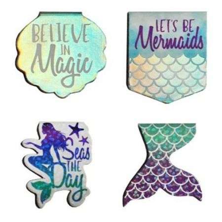 Magnetic bookmark Mermaid 4 pcs