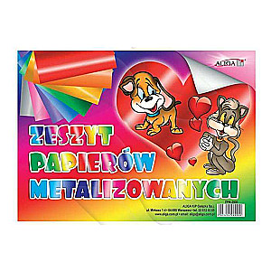 Paper 8 colors 17.5x25cm 80g/m2 metallic coating