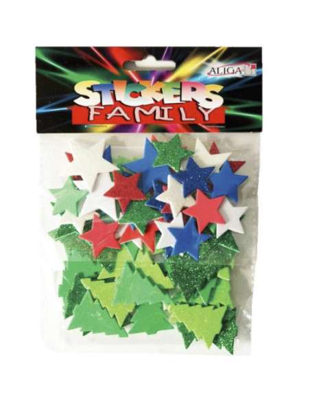 New Year decor sticker mix
