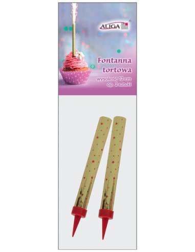 Cake fountain candle 2 pcs. 12 cm