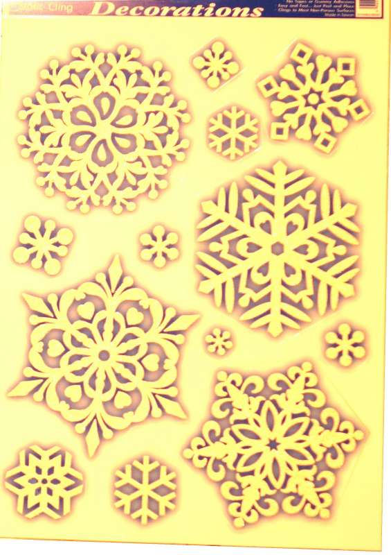 New Year Decor - Snowflake Window Sticker