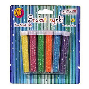 Decorative glitter 6col. x 4.5g