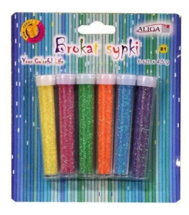 Decorative glitter 6col. x 4.5g