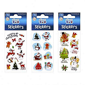 New Year decor sticker BOO 6.6Xx8cm Christmas