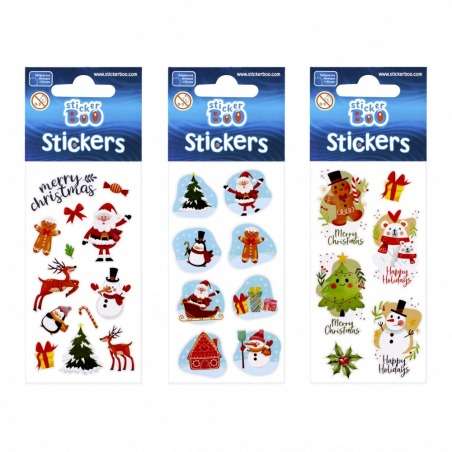 New Year decor sticker BOO 6.6Xx8cm Christmas