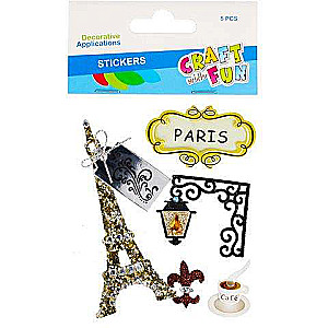 Decor sticker 5 pcs Paris