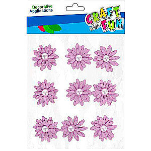 Decor sticker 9 pcs felt Flowers