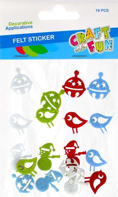 New Year Decor Sticker, 18 pcs
