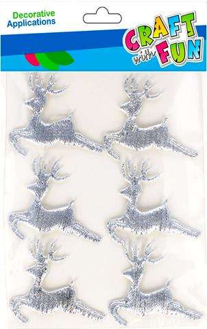 New Year Decor-Sticker Deer 6 pcs