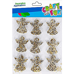 New Year decoration-sticker Angel 9 pcs.