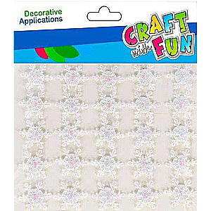 New Year's decor sticker Snowflakes 25 pcs.