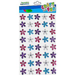 Sticker Decor 40 pcs. Colorful Flowers