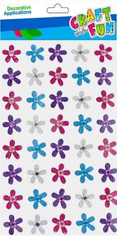Sticker Decor 40 pcs. Colorful Flowers