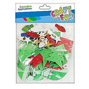 New Year Decor-Sticker Christmas 74 pcs, Set