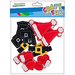 Decor sticker 24 pcs. felt clothing accessories for elderly
