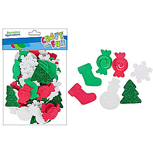 New Year Decor-Sticker 80pcs. New Year mix