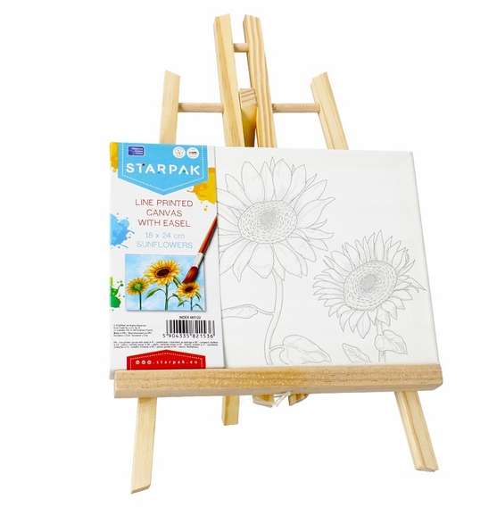 Canvas 18x24 cm with an easel