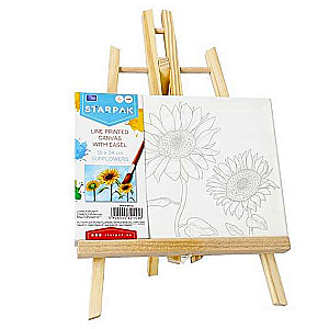 Canvas 18x24 cm with an easel