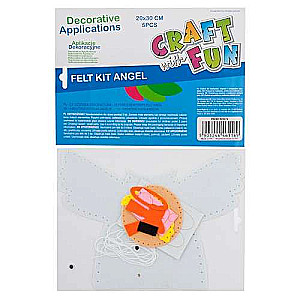 New Year decor 20x30cm, 5pcs felt Angel