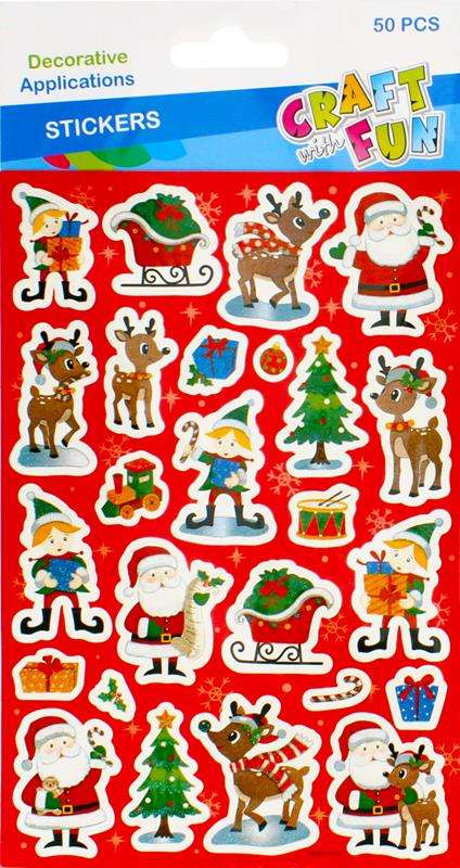 New Year's Decor-Sticker 15x27cm MIX