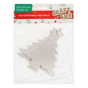 New Year Decor 2pcs. White Christmas Tree