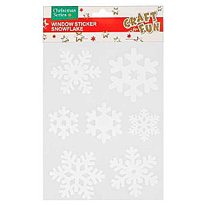 New Year Decor-Sticker 7 pcs. Snowflake