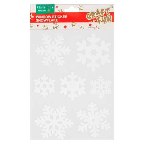 New Year Decor-Sticker 7 pcs. Snowflake