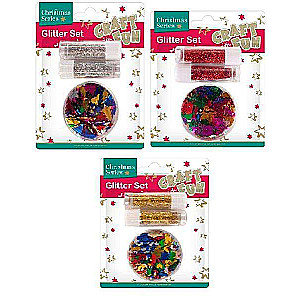 Set of Glitter Christmas Trees