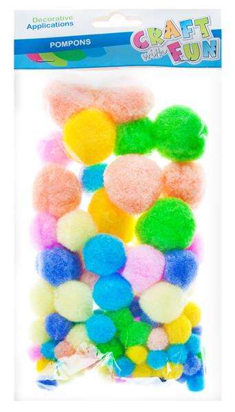 Pom Pom Decoration 100 pcs pastel sticker