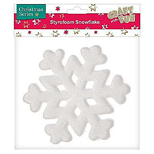 New Year Decor Snowflake 18x18cm Foam
