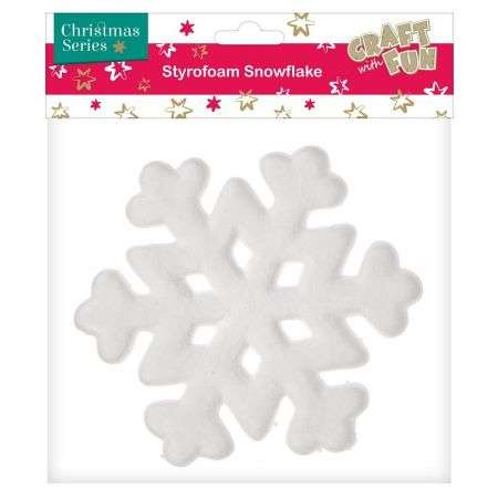 New Year Decor Snowflake 18x18cm Foam