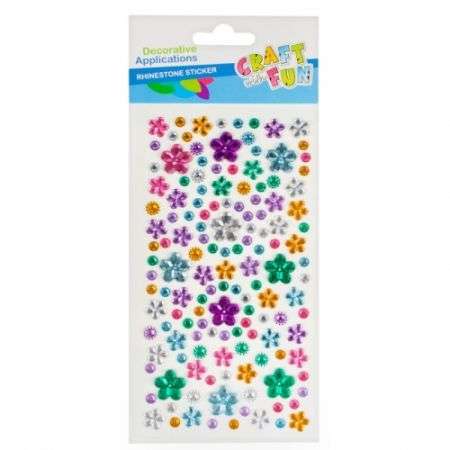 Acrylic Crystal Stickers Flowers