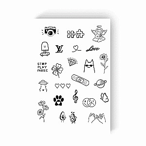 Tattoo - Temporary Sticker Emotions 15.5x21cm