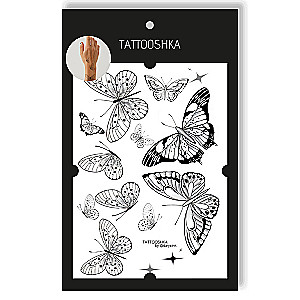 Tattoo - Temporary Sticker Butterflies 15.5x21cm